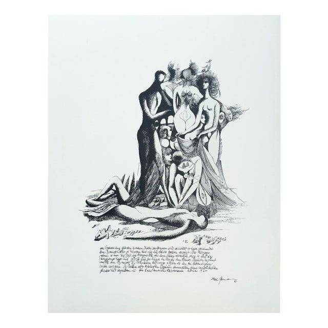 1960s Mac Zimmermann, Composition, 1966, Lithograph For Sale - Image 5 of 5