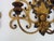 Wood Vintage Italian Wall Sconces in Gilded Wrought Iron, 1950s, Set of 2 For Sale - Image 7 of 11