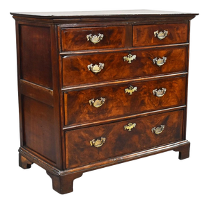 George III Burr Walnut Chest of Drawers, 1800s