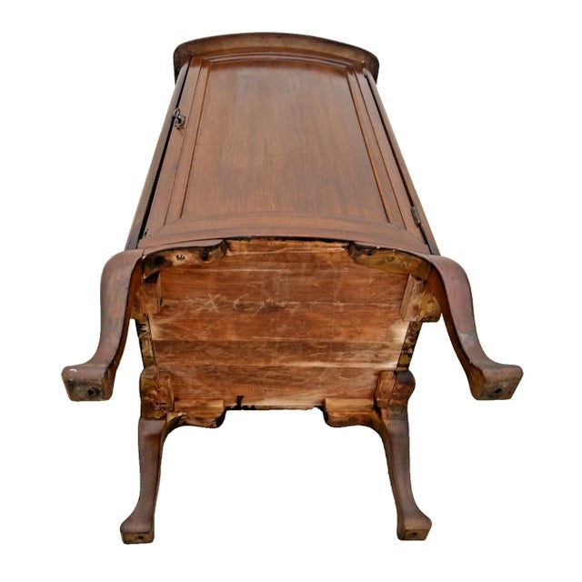 Antique French Cabinet Sheet Music Record Storage Six Removable Shelves Mahogany For Sale - Image 13 of 13