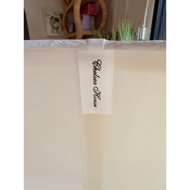 Early 21st Century Chealsea House Gold & White Flower Table Lamp For Sale - Image 5 of 6