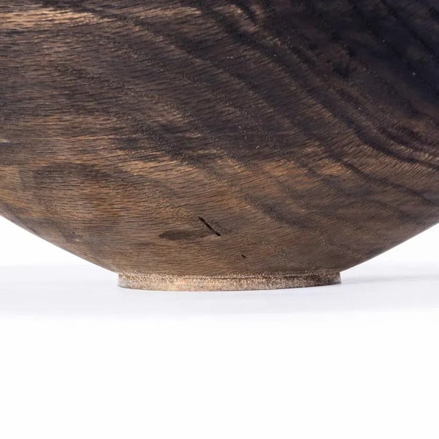 Ebonised Oak Hand Turned Bowl from Tyler & Tara For Sale - Image 6 of 11