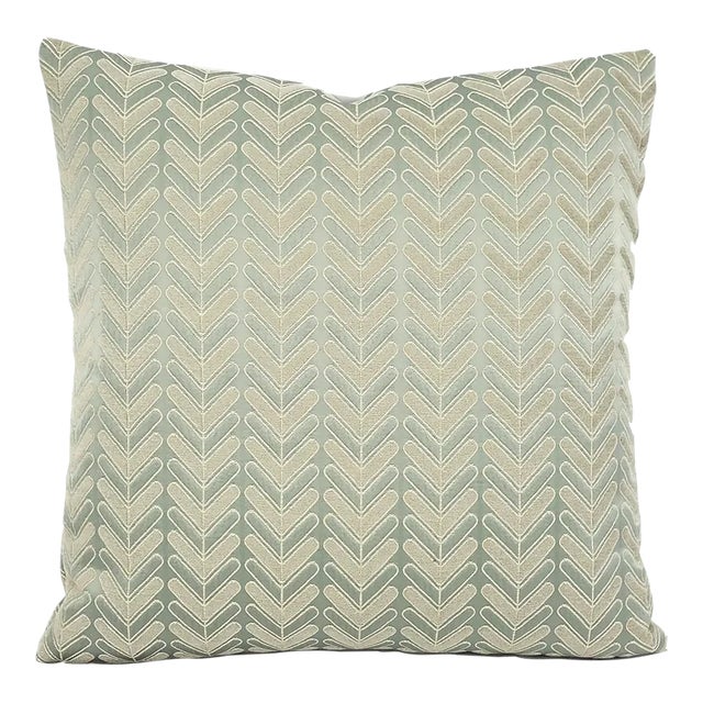 Manuel Canovas Bonson in Celadon Pillow Cover For Sale