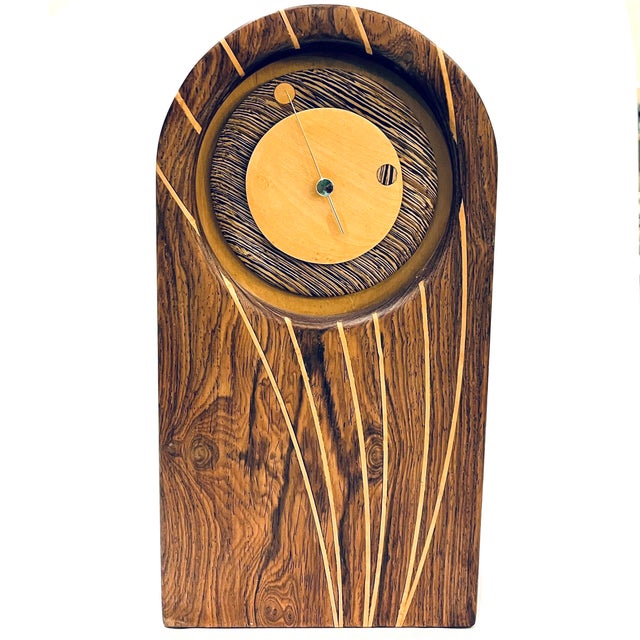 What better way to "layer" your decor than with this 1970's inlaid wood desk or table cloth. Multiple layers of solid wood...