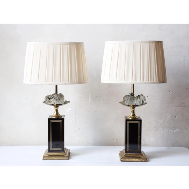 Le Dauphin Fruit Table or Desk Lamps, 1960s, Set of 2 For Sale - Image 12 of 13