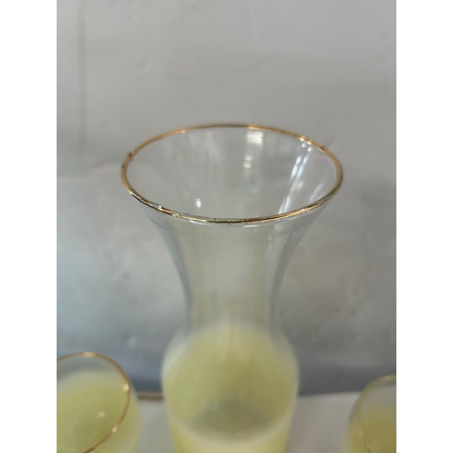 1960s Blendo Carafe and Wine Glass Set- 5 Pieces For Sale - Image 9 of 9