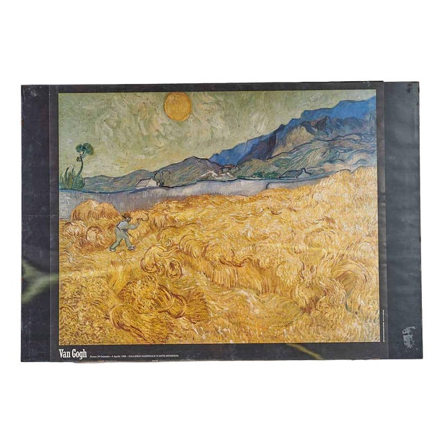 Van Gogh Art Print The Collection Poster, 1970s, Wood For Sale