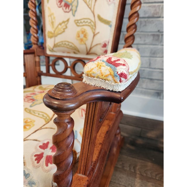 19th-Century George Hunzinger “Lollipop” Duplex Spring Platform Rocker For Sale - Image 11 of 13