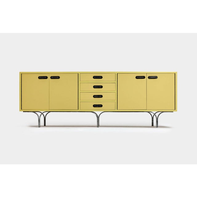 Vintage Handcrafted Sideboard with Steel Legs and Handles, Germany, 1960s For Sale - Image 17 of 17