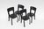 Set of four Model 66 dining chairs by Alvar Aalto for Artek, designed in Finland in the 1930s. Featuring Aalto’s signature...