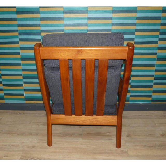 High-Back Armchair in Teak by Juul Kristensen for Glostrup, Denmark, 1960s For Sale - Image 6 of 11