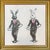 Not Yet Made - Made To Order Whimsical Original Oil Painting of Two Hula-Hooping Bunnies by Max and Alma For Sale - Image 5 of 5