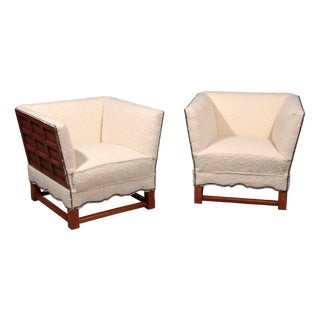 Set of Spanish Armchairs by Elias Barup for Gärsnäs, Sweden, 1930s For Sale