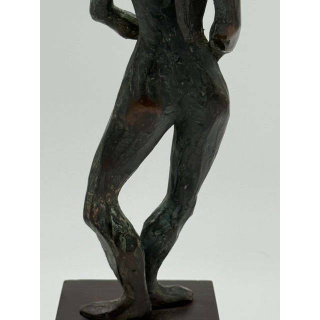 Bronze Vintage MCM Brutalist Bronze Sculpture For Sale - Image 8 of 12