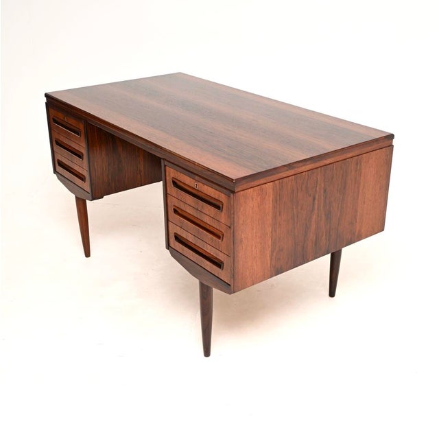 Vintage Danish Desk attributed to J. Svenstrup for AP Mobler, 1960s For Sale - Image 4 of 11