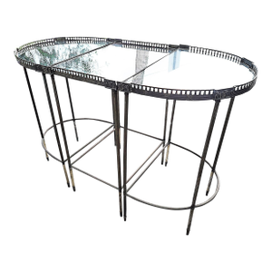 1920s Mid-Century Bauges Style 3 Piece Sofa Table