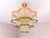 Vintage Crystal Tiered Flush Mount Chandelier With Green Crystal Accents - Restored For Sale - Image 11 of 18