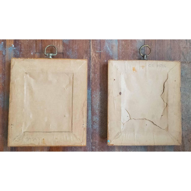 20th Century Pair of Silhouette Lithograph Print Portraits in Birdseye Maple Frames For Sale - Image 11 of 13