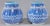 Late 20th-C. Chinese Export Blue and White Pottery Vessels / Vases - Pair For Sale In Atlanta - Image 6 of 6