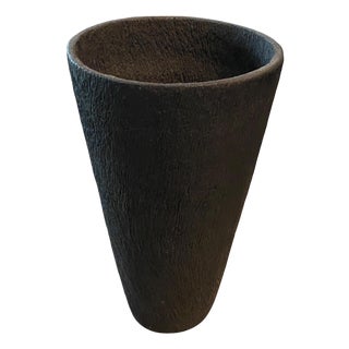 Andrianna Shamaris Minimalist Coconut Wood Container For Sale