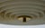 Metal 1970s Danish Modern Brushed Aluminum & Amber Glass Saucer Pendant For Sale - Image 7 of 7
