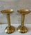 Karl Springer Pair of Large Vintage Brass Candle Holders For Sale - Image 4 of 8