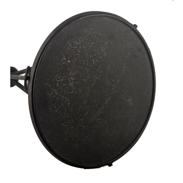 Pair of Mid-20th Unmarked Century Wrought Iron Guéridon Tables Designed by Jean Michel-Frank for the Company Comte s.A. For Sale - Image 11 of 11