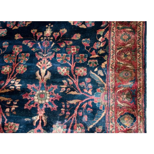 Early 20th Century Persian Sarouk Rug For Sale In Chicago - Image 6 of 13