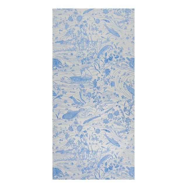 Inspired by a fragment of 17th-century Japanese silk and hand-painted in our design studio, Sea Garden wallpaper features...
