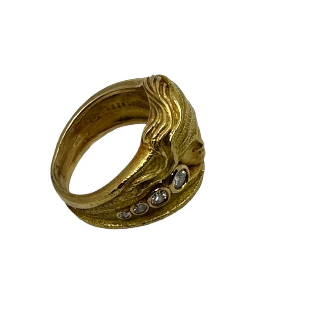 1990s Carrera Y Carrera “Angel” Diamond Ring, Size 7 For Sale In Reno/Lake Tahoe - Image 6 of 6