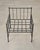 Set of Four French Modernist Iron Brass Ball Finial Lounge Chairs For Sale - Image 14 of 18