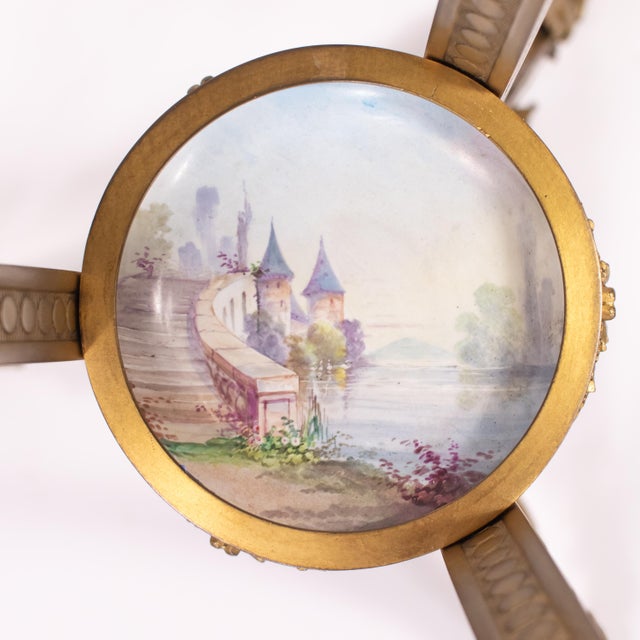 Late 19th-Century French Louis XVI-Revival Ormolu Sèvres-Style Porcelain Ornamental Guéridon For Sale In Chicago - Image 6 of 18