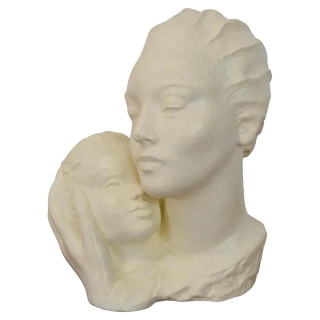 Art Deco Ceramic Bust, 1938 For Sale - Image 13 of 13