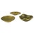 Set of three organic Mid-Century Modern bronze cast bowl with decorative open pattern. Great center pieces and functional...