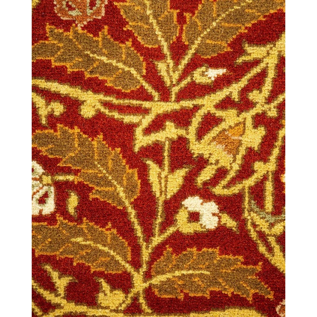 Traditional Mogul, One-of-a-Kind Hand-Knotted Area Rug - Orange, 5' 1" x 7' 7" For Sale - Image 3 of 8