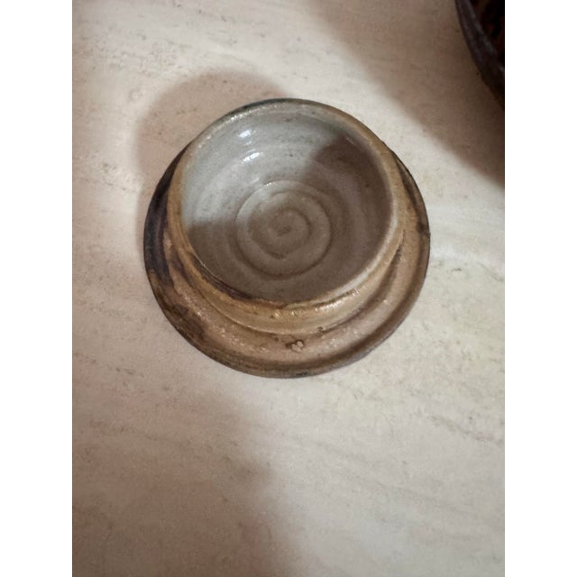 Vintage Sculptural Artisan Studio Pottery Teapot Signed For Sale - Image 9 of 12