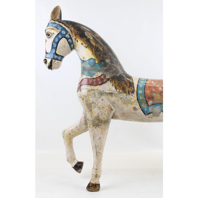 Carousel Horse With Detachable Metal Stand For Sale - Image 6 of 17