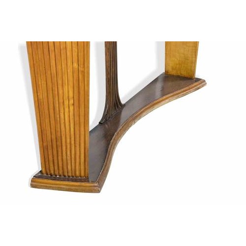 Vintage consolle with mirror is an original design item attributed to Osvaldo Borsani (Varedo, 1911- Milan, 1985). An...