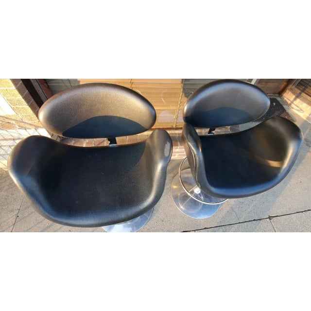 1960s 1965 Pierre Paulin "Little Tulip" Bar Stools by Artifort - a Pair For Sale - Image 5 of 13