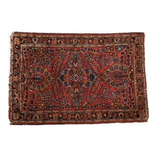 Vintage Fine Lilihan Rug Mat - 2' X 2'11" For Sale