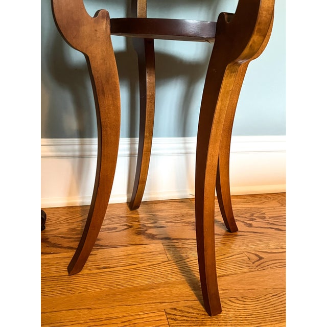 Lane Furniture Vintage Federal Style Mahogany Two-Tier Side Table For Sale - Image 4 of 6