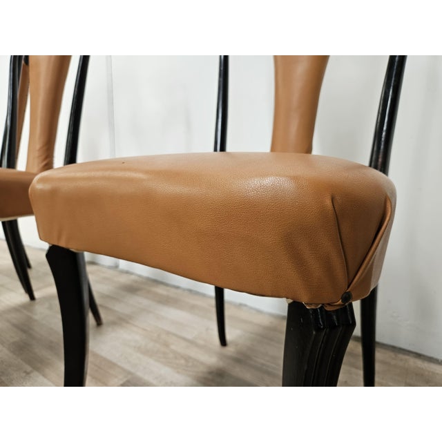 Vintage Italian Chairs attributed to Vittorio Dassi for Dassi Mobili Moderni, 1950, Set of 6 For Sale - Image 10 of 18