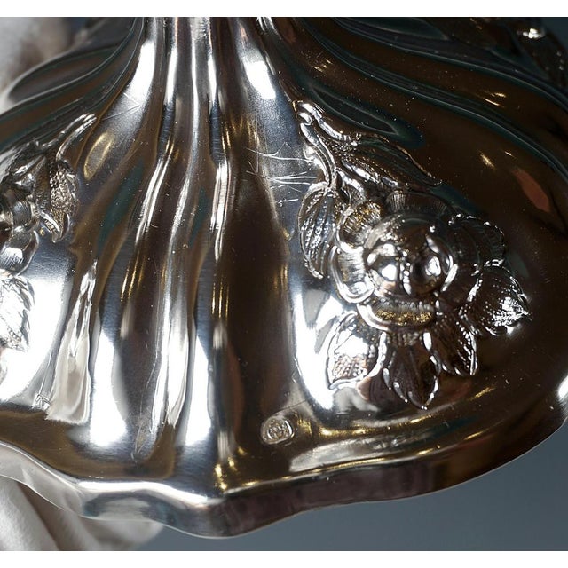 Antique Vienna 3-Flame Biedermeier Silver Candleholders, 1857, Set of 2 For Sale - Image 11 of 15