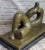 Abstract Abstract Henry Moore Bronze Metal Statue Sculpture Figure Decor on Marble Base For Sale - Image 3 of 10