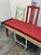 Red Upcycled Mixed-Chair Bench For Sale - Image 8 of 12