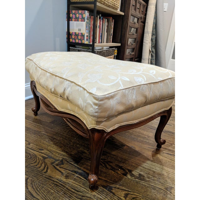 Contemporary Down Filled Bergère Accent Chair & Ottoman ...