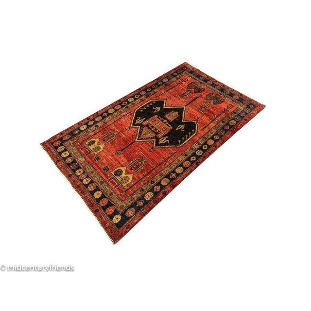 Middle Eastern Rug, 1950s For Sale - Image 14 of 14