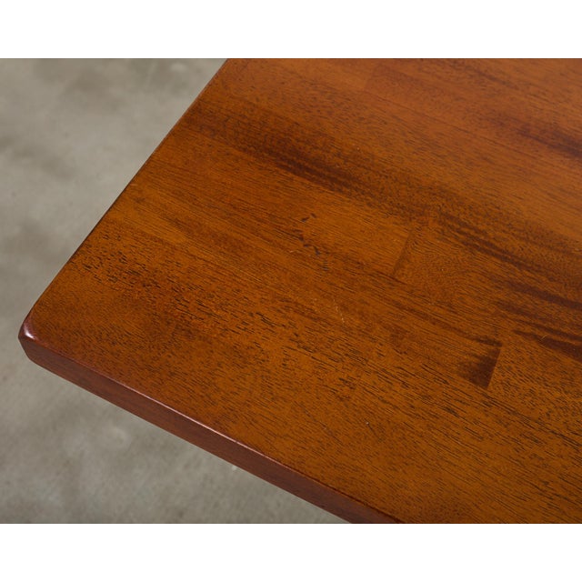 Arts and Crafts Style Trestle Dining Table For Sale - Image 9 of 12