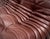 Animal Skin Mid-Century French Togo Sofa in Chestnut Brown Leather attributed to Michel Ducaroy for Ligne Roset For Sale - Image 7 of 10
