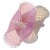 Mid-Century Modern Murano Vintage Large Pink Opalescent Gold Flecks Diamond Quilted Italian Art Glass Basket Flower Vase For Sale - Image 3 of 13